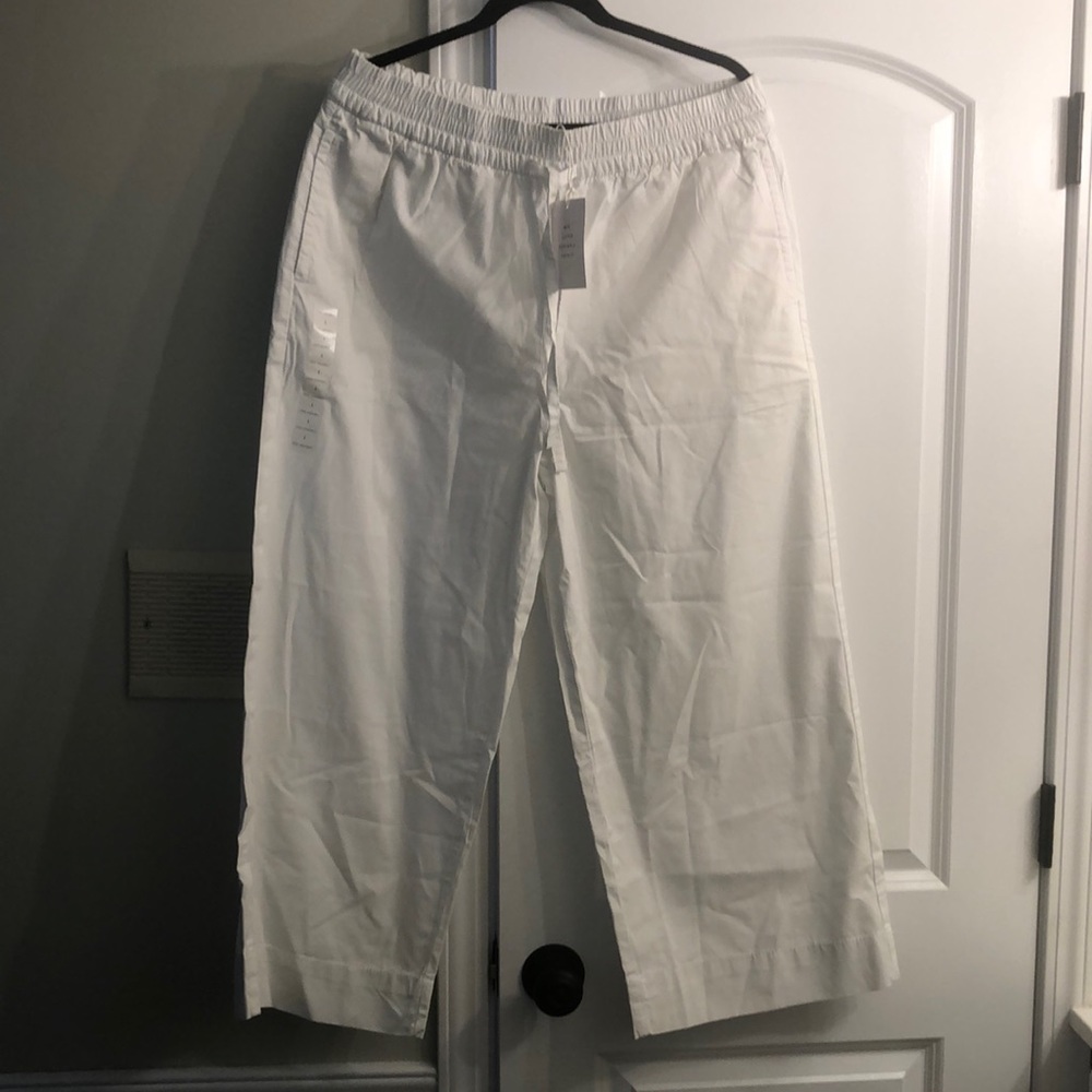 Free Assembly wide leg white pants